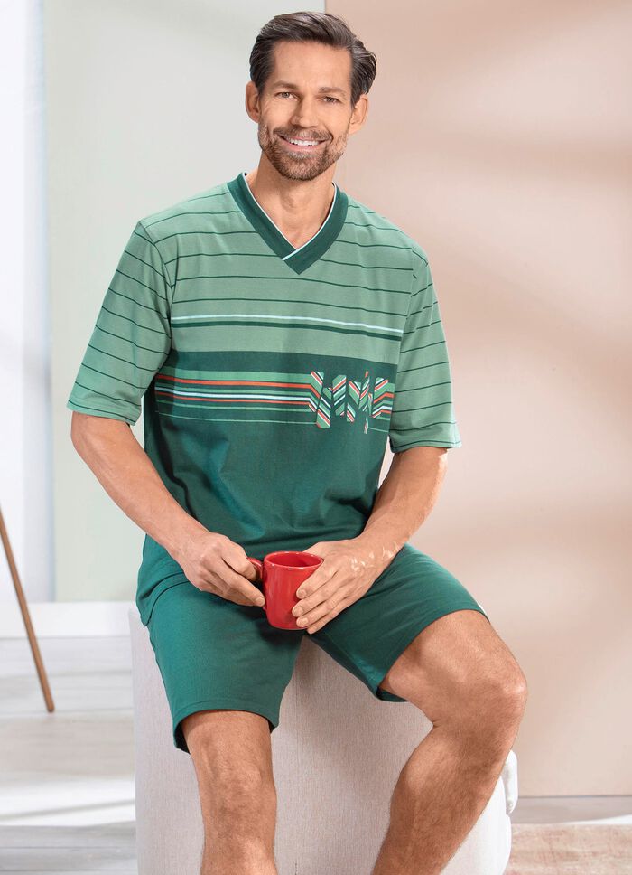 Shorty mit V-Ausschnitt 