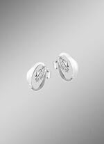 Moderne Ohrstecker mit Zirkonia 