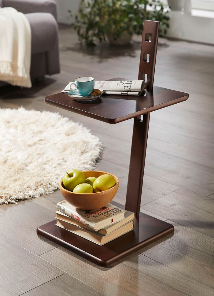 Beistelltisch mit h&ouml;henverstellbarer Tischplatte 