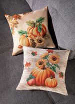 Kissenbez&uuml;ge aus Gobelin NATUR-BUNT