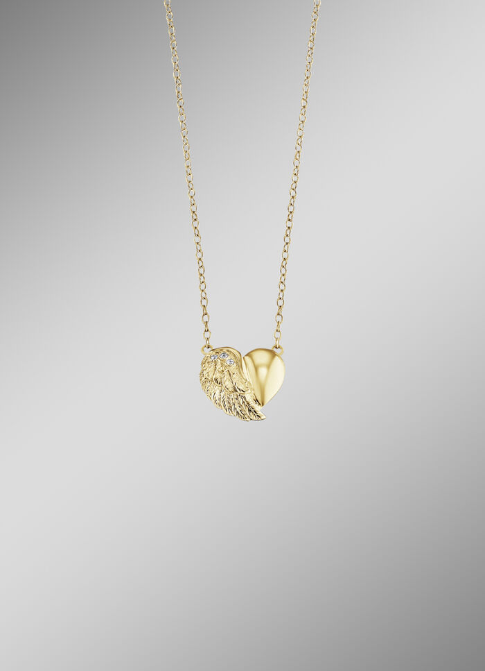 Kette mit Anhänger in Herzform 