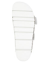 ELENA EDEN, trendige Damen-Pantoletten, Weite H, mit Klettspangen CREME-BRONZE