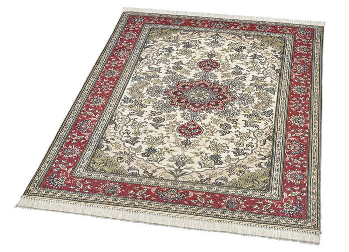 Brücken, Galerie und Teppiche in Seidenoptik BEIGE