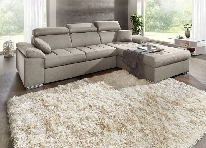 Polsterecke mit Bettfunktion CREME