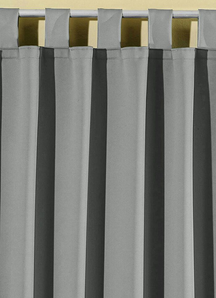 Pflegeleichte Energiespar-Verdunkelungs-Schals SILBER