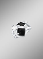 Massiver Damenring mit Onyx 