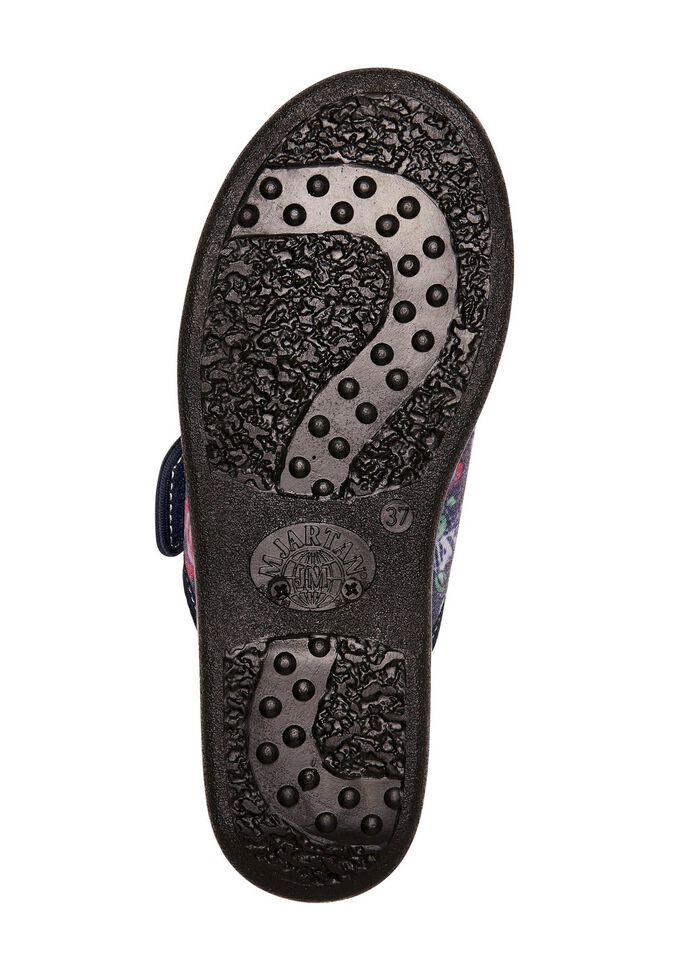 Zweierpack, klassische Damen-Hausschuhe, Weite H, mit Klettverschluss 