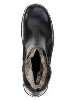 ELENA EDEN, gefütterte Damen-Stiefeletten, Winterschuhe, Weite H, mit Lammfell SCHWARZ