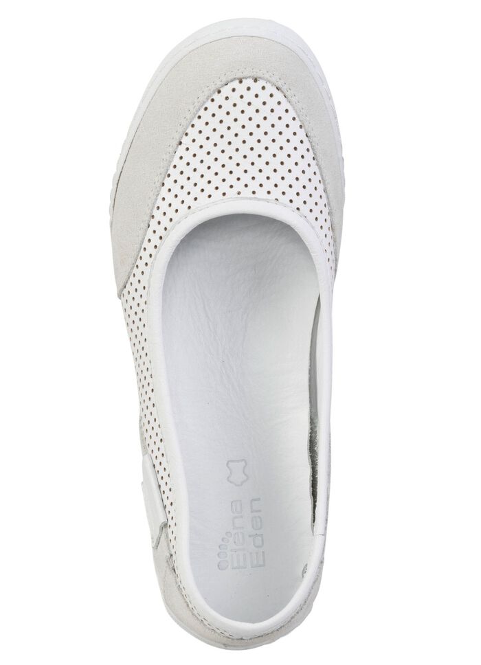 ELENA EDEN Sipper mit luftiger Perforation WEISS