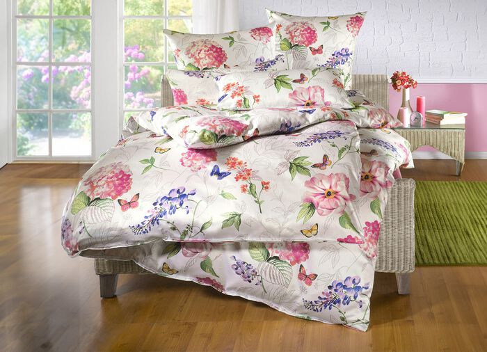 Bettw&auml;sche-Garnitur aus 100% mercerisierter Baumwolle 