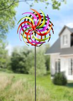 Doppel-Windrad aus Metall 