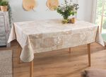 Wachstuch-Tischdecke in toller Patchwork-Optik BEIGE