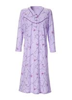 Nachthemd, Langarm mit Knopfleiste 