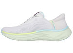 SKECHERS Sneaker mit geformter Slip-Ins Fersenplatte EISGRAU-MULTICOLOR