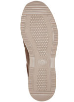 ELENA EDEN Sneaker mit Schnürung und Seitenreißverschluss COGNAC