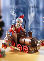 R&auml;ucherfigur Nikolaus aus Holz 