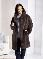 Kurzmantel aus Teddyplüsch 