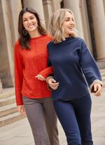 Pullover mit Stehbund 