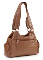 Laurina, Tasche, Damen, aus Leder COGNAC