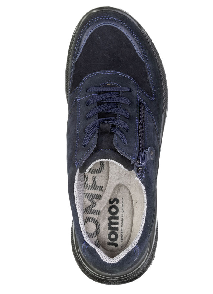 Trendige Damen-Schnürschuhe, Weite K, mit herausnehmbarem Fußbett DUNKELBLAU