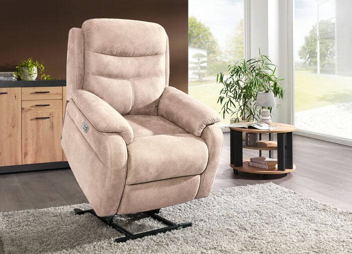 Elektrisch verstellbarer TV-Sessel mit Motor und Aufstehhilfe 