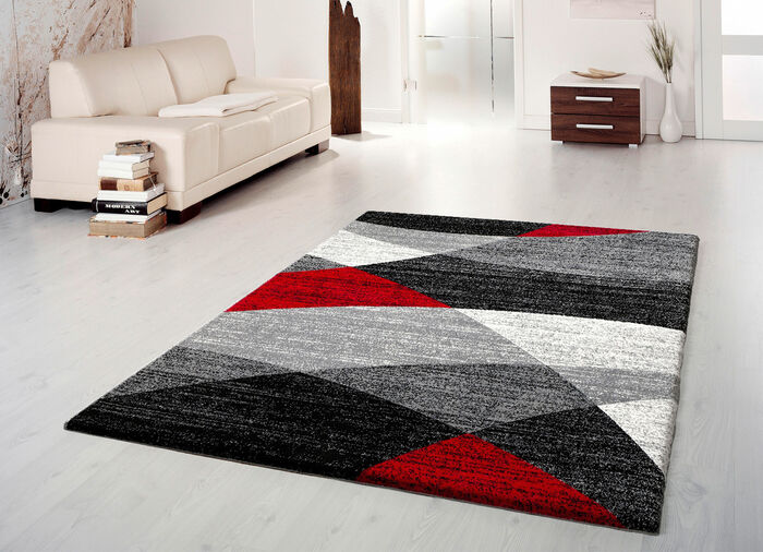 Brücken und Teppiche mit hellen und dunklen Melierungen ANTHRAZIT