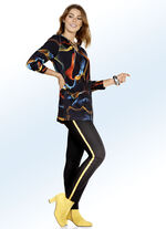 Hose mit tollem, angesagtem Galonstreifen SCHWARZ-MESSING