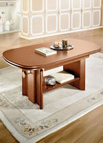 Höhenverstell- und ausziehbarer Couchtisch KIRSCHBAUM