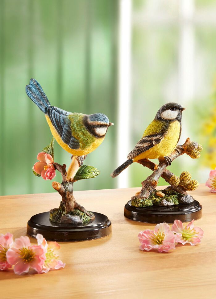 Vogel-Figur auf Zweig BUNT