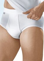 Pfeilring Viererpack Slips aus Feinripp, weiß 