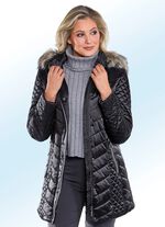 Jacke mit wei&szlig;er Kontrastpaspelierung 