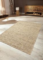 Handgewebte Br&uuml;cken und Teppiche aus Schurwolle NATUR