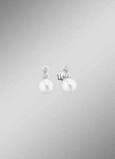 Ohrstecker mit Süßwasser-Zuchtperlen 