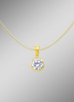 Massiver Anhänger mit Brillant 