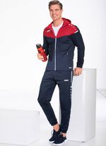 Freizeitanzug von „Jako“ in 2 Farben MARINE-DUNKELROT