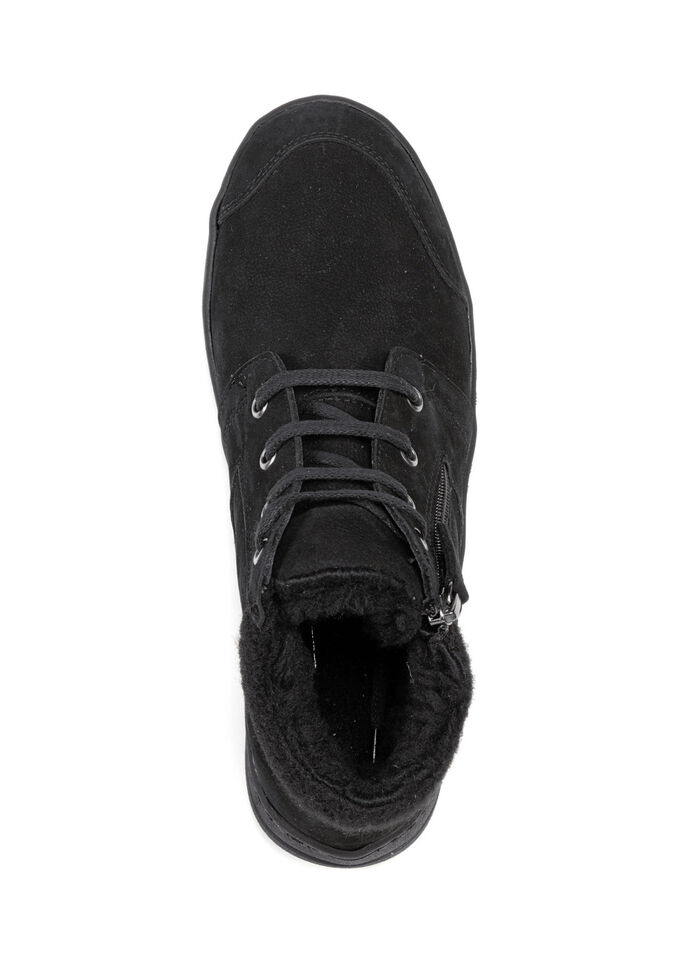 ELENA EDEN, gefütterte Damen-Boots, Winterschuhe, Weite H, mit herausnehmbarem Fußbett SCHWARZ