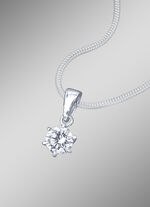 Solitäranhänger mit lupenreinem Brillant 