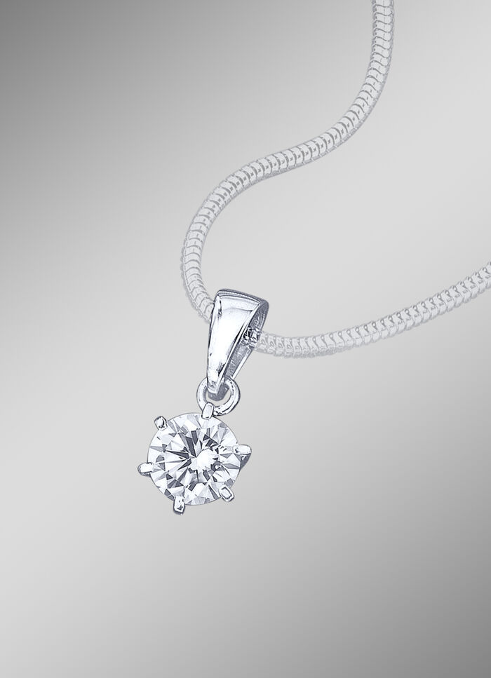 Solitäranhänger mit lupenreinem Brillant 