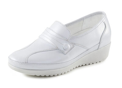 ELENA EDEN Slipper mit Zier-Knopf und Elastikeinsatz 