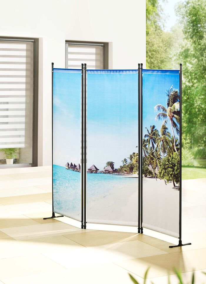 UV-best&auml;ndiger Paravent mit wundersch&ouml;nen Motiven BUNT