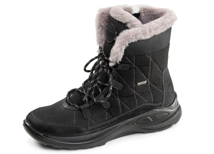 Gef&uuml;tterte Damen-Boots, Winterschuhe, Weite H, mit Rei&szlig;verschluss 