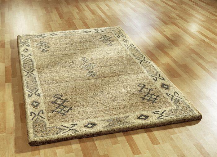 Handgetuftete Brücken, Teppiche und Bettumrandung GEMUSTERT