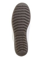 Waldl&auml;ufer, bequeme Damen-Slipper, Weite H, mit herausnehmbarem Fu&szlig;bett WEISS