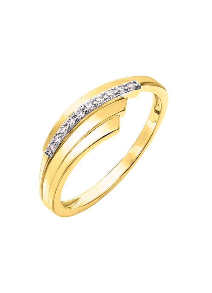 Toller Damenring mit synth. Zirkonia 