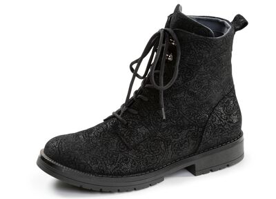 Waldl&auml;ufer, bequeme Damen-Stiefeletten, Weite G, mit herausnehmbarem Fu&szlig;bett 