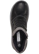 ELENA EDEN Bootie mit pfiffiger Ziersteppung SCHWARZ-GRAU