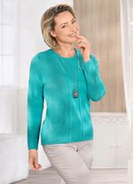 Pullover in Twinset-Optik mit Schurwolle 