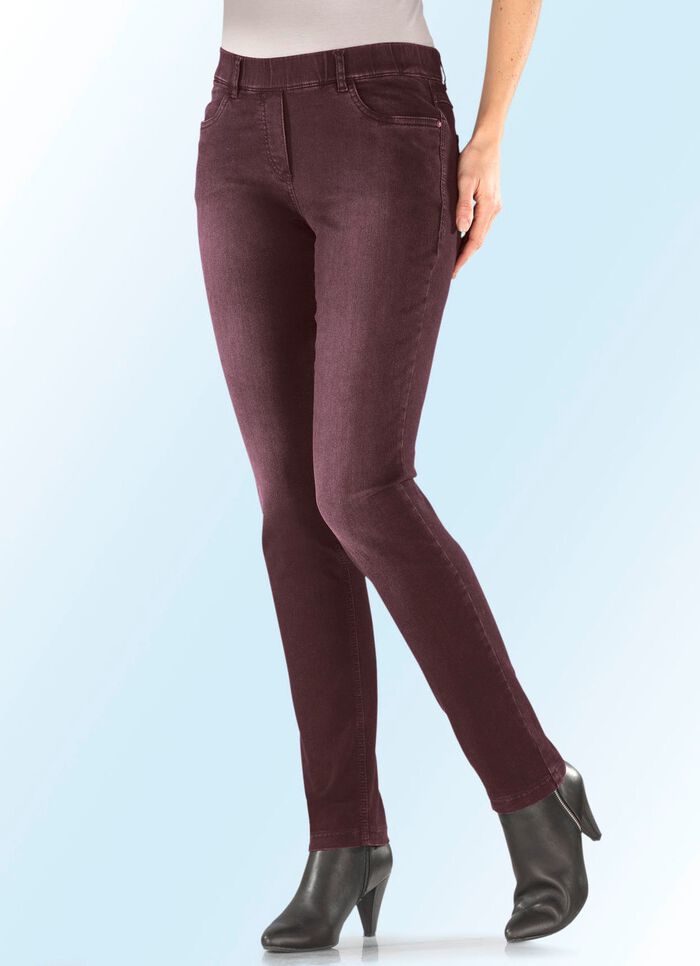 Magic-Jeans mit hohem Stretchanteil BORDEAUX
