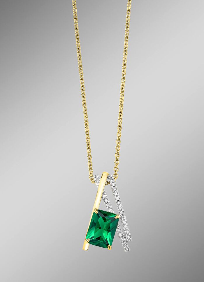 Vergoldeter Anh&auml;nger mit Ankerkette 