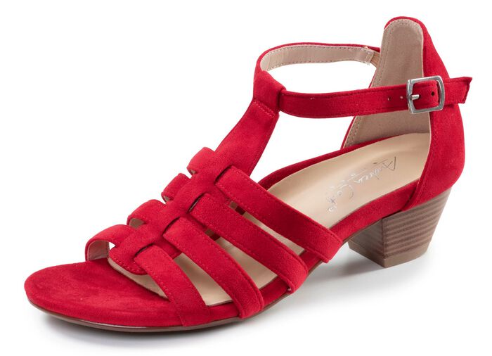 Andrea Conti, modische Damen-Sandaletten, Weite G, mit Gummizug 